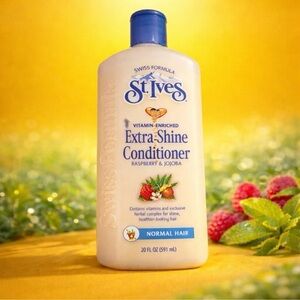 VTG St. Ives Hair Conditioner Raspberry & Jojoba Extra Shine Un-used 20 fl oz